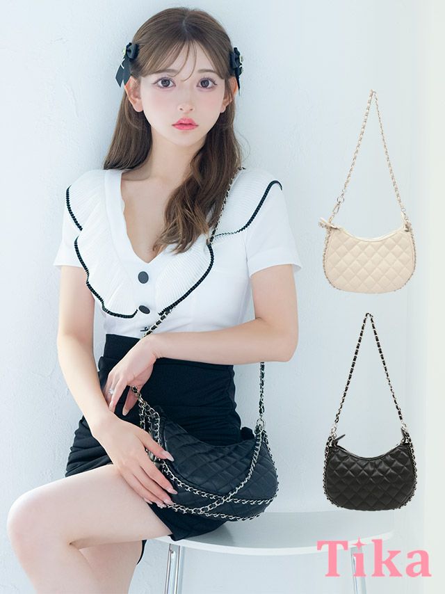 バッグ 鞄 レディース 小さめ ショルダーバッグ 肩掛け 2way キルティング ミニバッグ