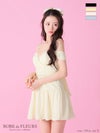 キャバドレス ROBEdeFLEURS ローブドフルール フレア ミニドレス Aライン ミニ丈