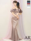 キャバドレス ロングドレス Angel-R エンジェルアール 高級 オフショルダー 胸元フリル チャーム バストカット 谷間魅せ マーメイドロングドレス