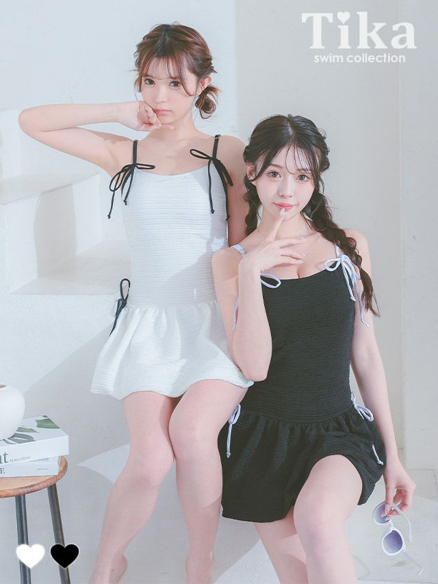 水着 クロシェ編み ホルターネック 韓国風 体型カバー ガーリー