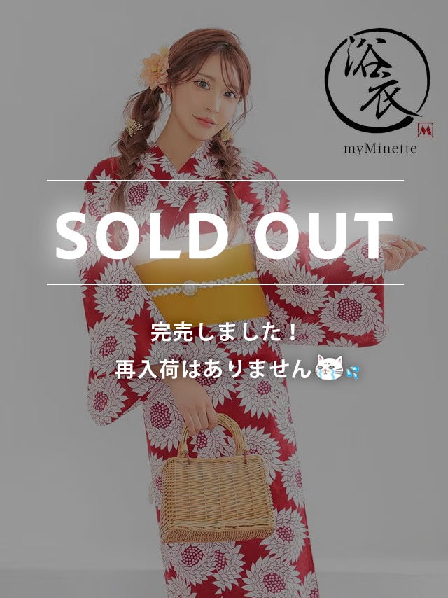 [浴衣] プチプラ 安い 向日葵 モダン 黄色 イエロー イエベ 赤 3点セット (ちぴたん着用) [th-yk5373]