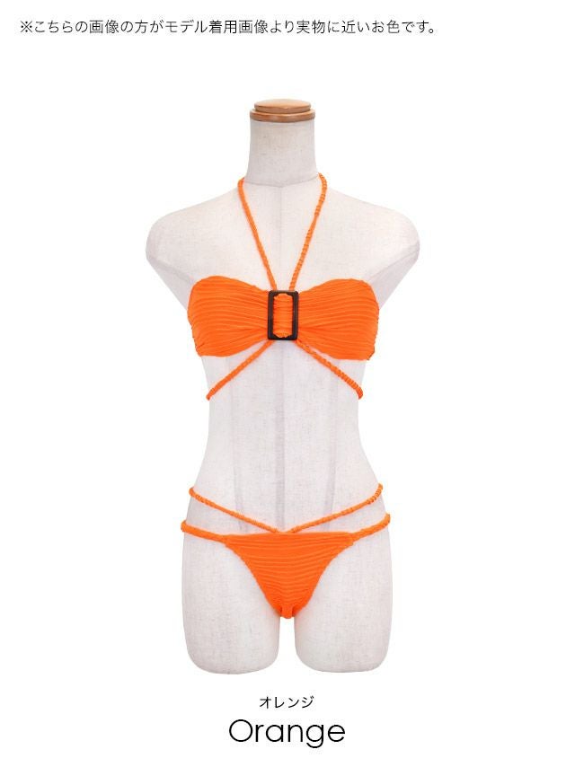 moala] 水着 バンドゥ コード ホルターネック ギャル ビキニ (瀬戸もも