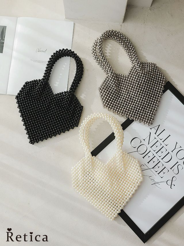 ハート メタル ボール かごバッグ