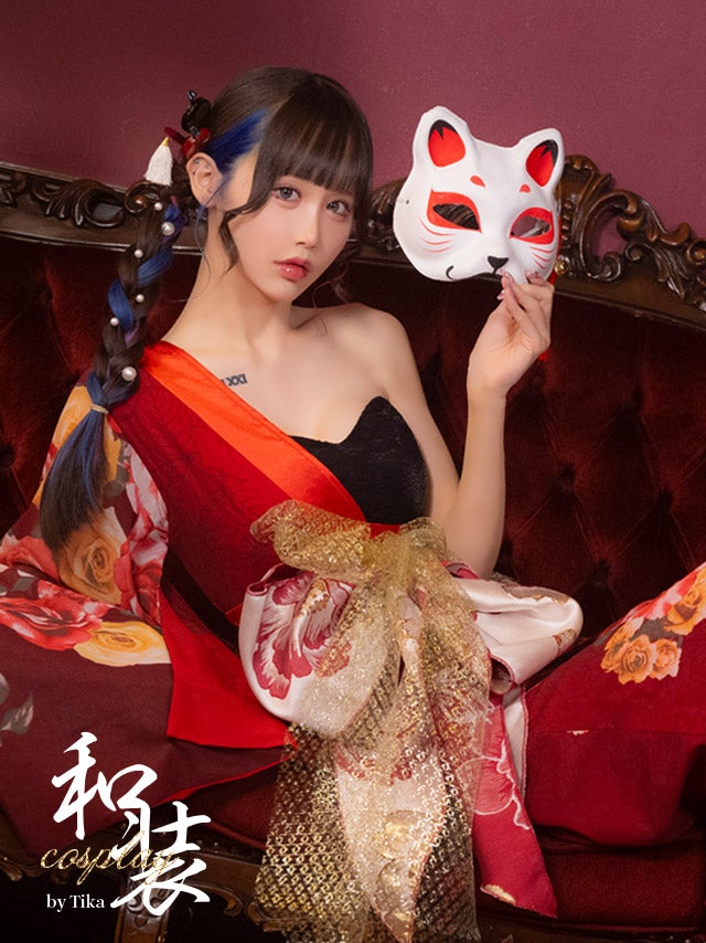 花魁 コスプレ 花魁ドレス 和装 ロング丈 コスチューム 衣装 仮装 和装ドレス