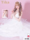 キャバドレス ロング丈 大きいサイズ ロングドレス Aライン バースデー イベント