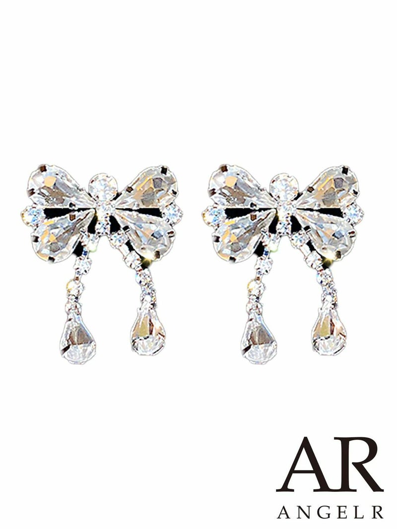 キャバドレス アクセサリー Angel-R エンジェルアール 高級 ブランド ビッグリボンモチーフ ビジュー ピアス
