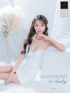 キャバドレス AndyGLAMOROUS アンディグラマラス 高級 タイト ミニドレス ノースリーブ バストカット ラメ