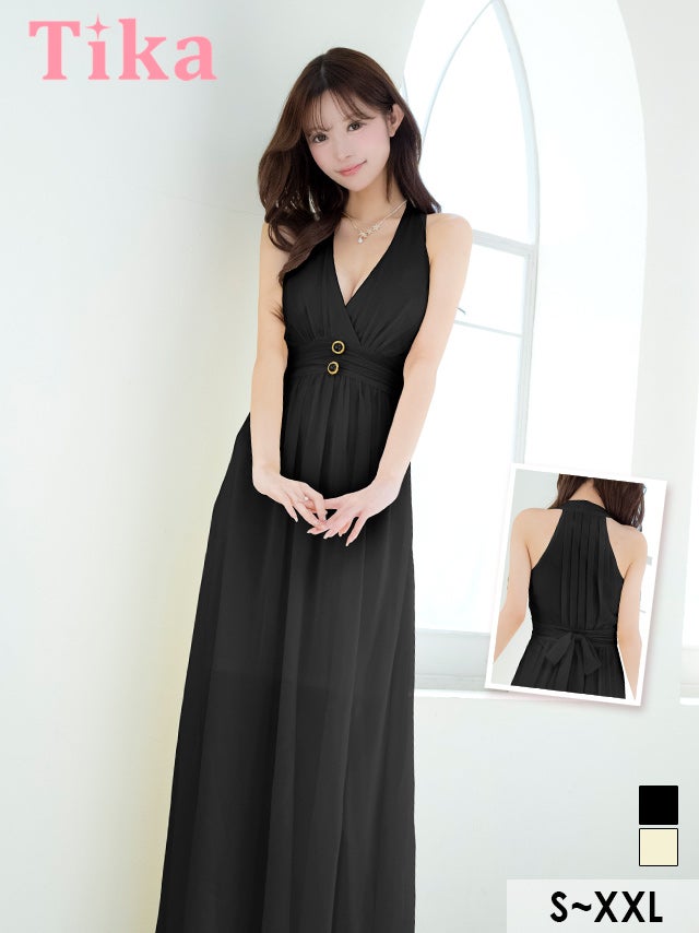 キャバドレス ロング丈 大きいサイズ ロングドレス キャバクラ ワンピース マキシ丈 シフォン