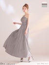 キャバドレス ロングドレス DEA.byROBEdeFLEURS ディアバイローブドフルール　高級 ブランド Aラインロングドレス キャミソール レース 谷間 花柄 サテン チュール